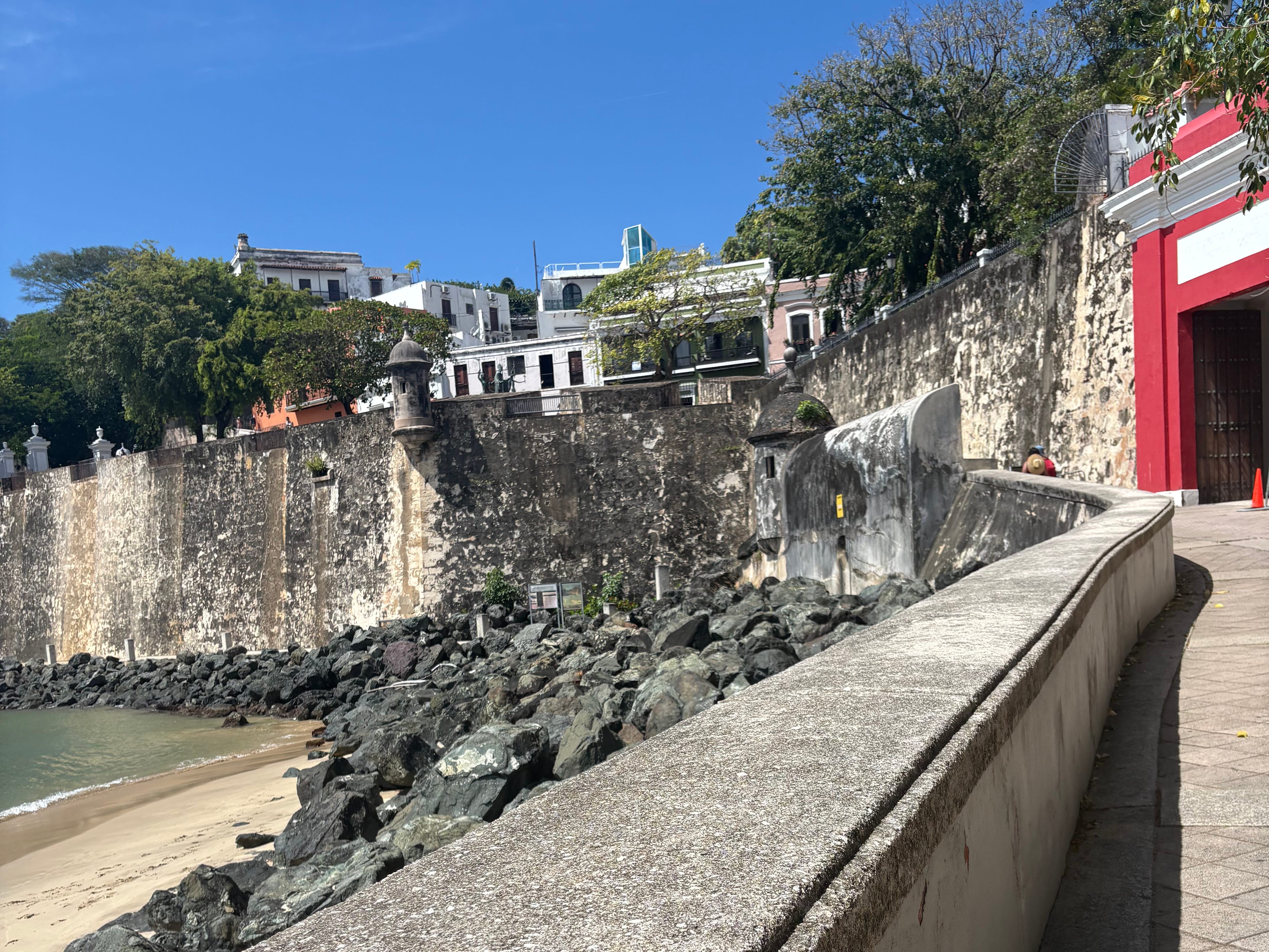 The author's view of San Juan Gate.