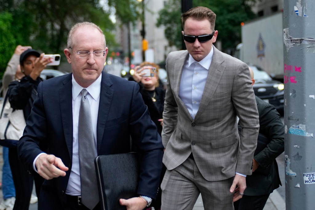 Brendan Paul walking into court.