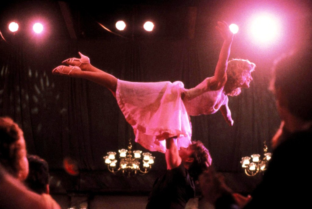 Patrick Swayze and Jennifer Grey dirty dancing lift