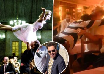 Jimmy Fallon and pal recreate iconic ‘Dirty Dancing’ lift in Cannes