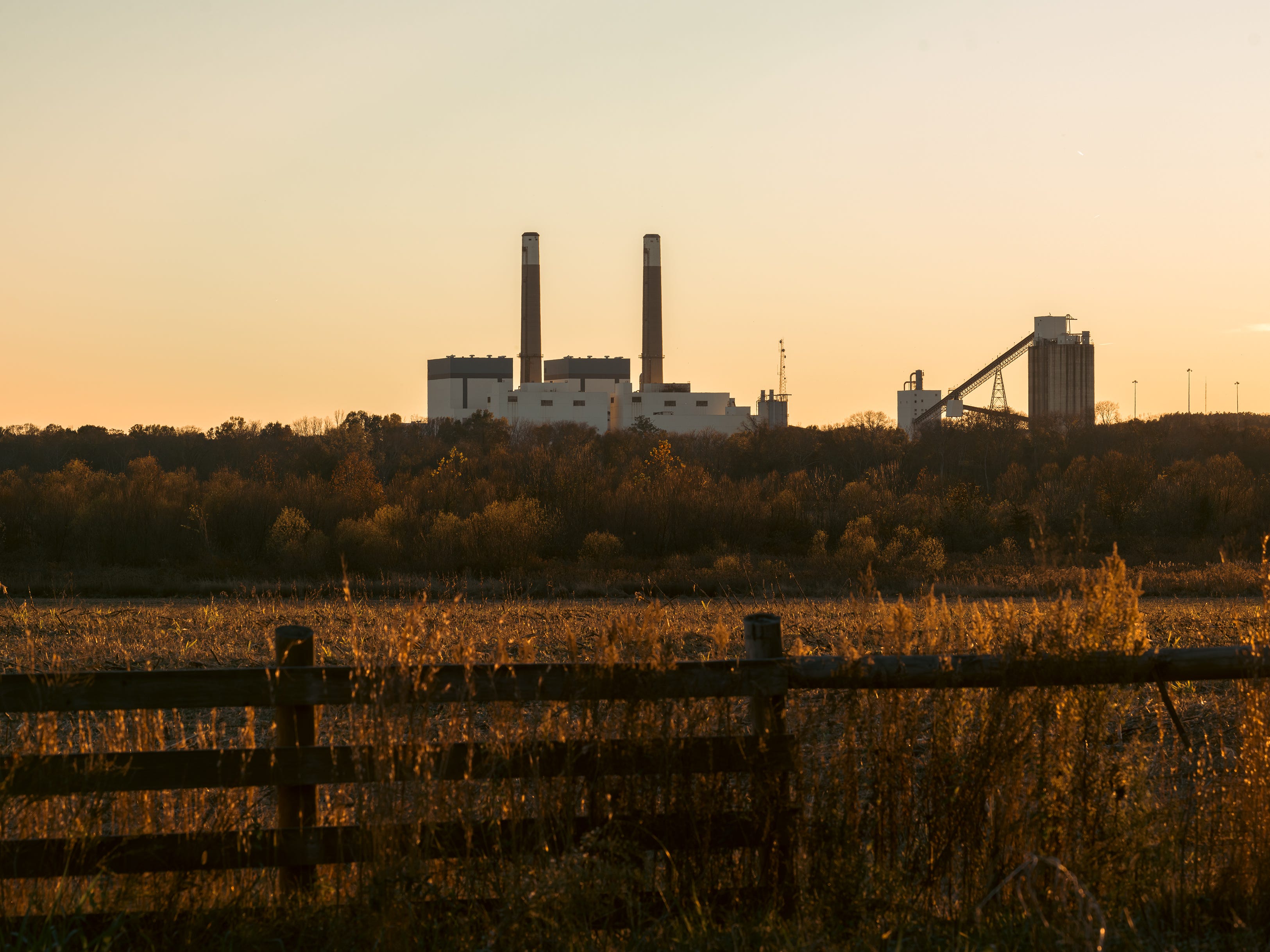 A power plant.