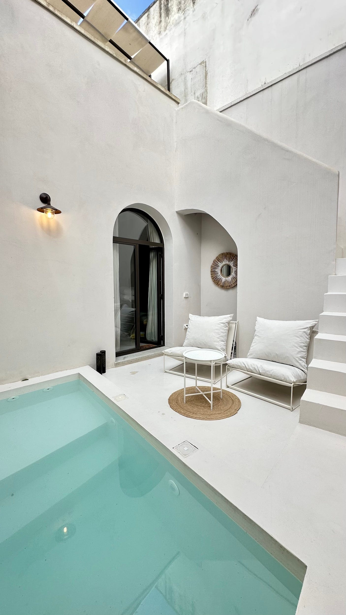 A pool at a short-term rental in Italy.