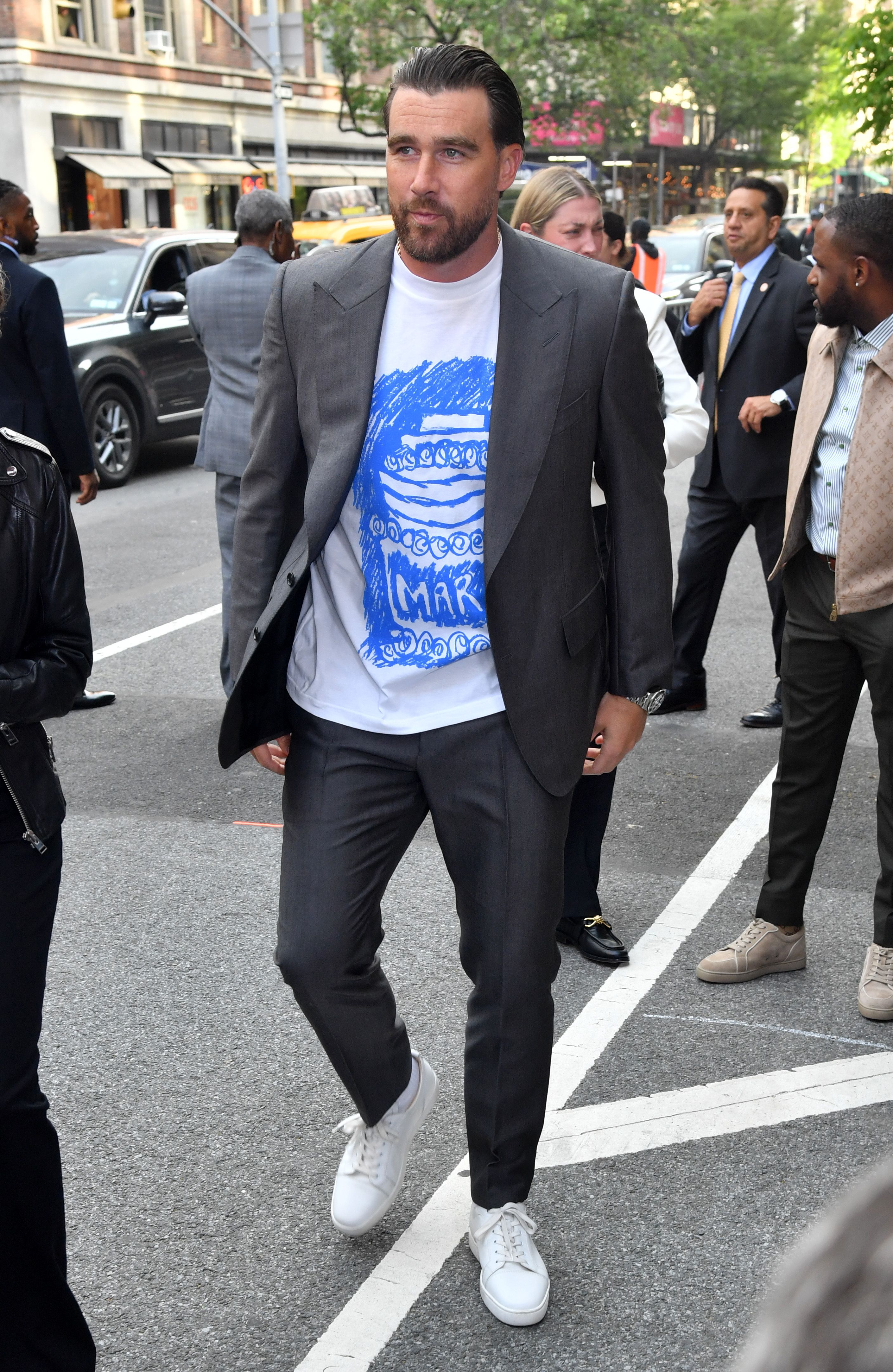 Travis Kelce in New York in May 2025