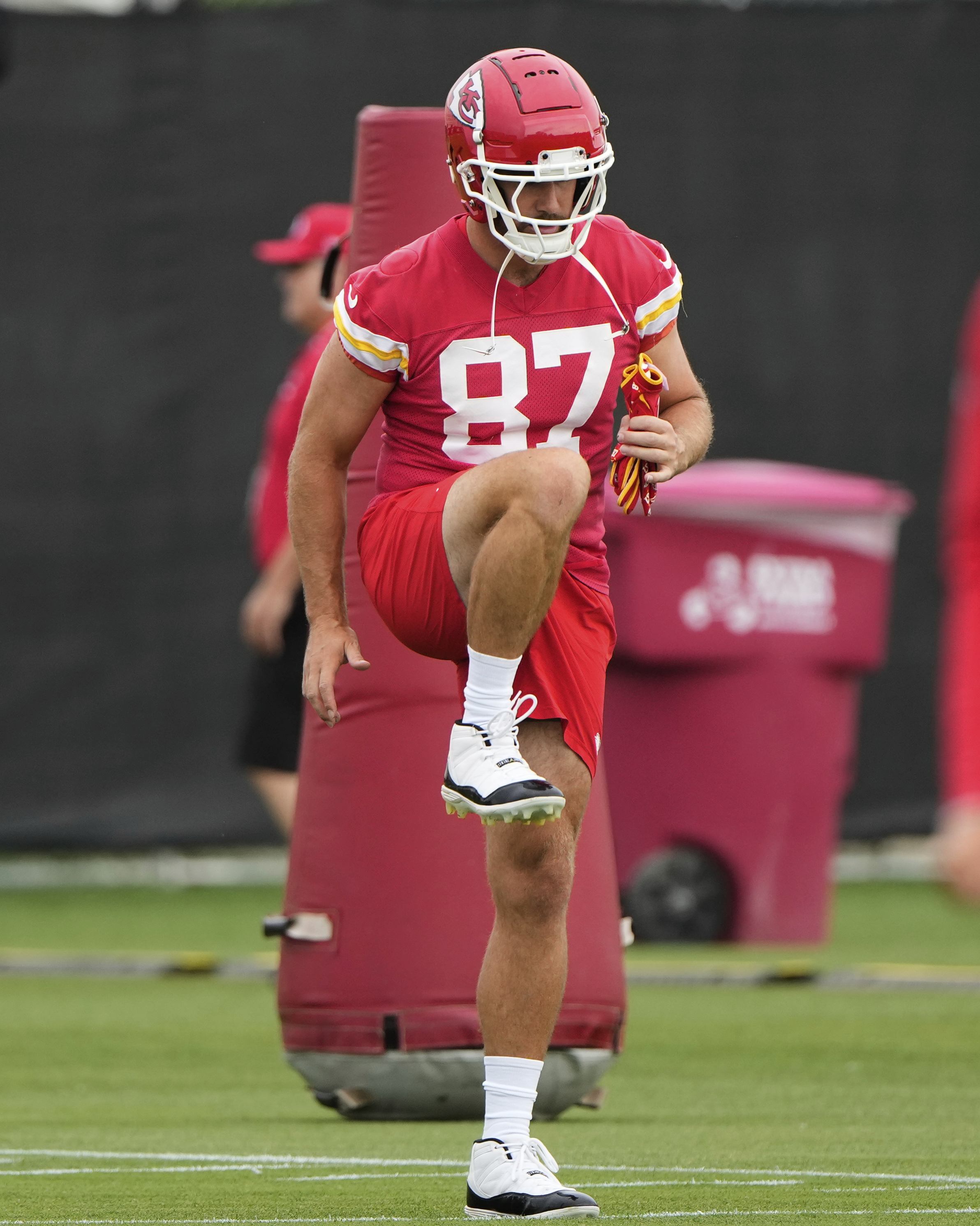 Travis Kelce during minicamp 2025
