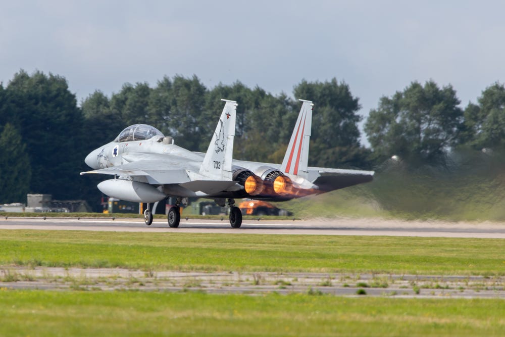 An Israeli Air Force F-15I Ra'am jet.
