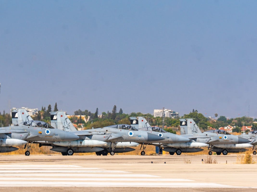 F-15I Ra'am fighter jets.