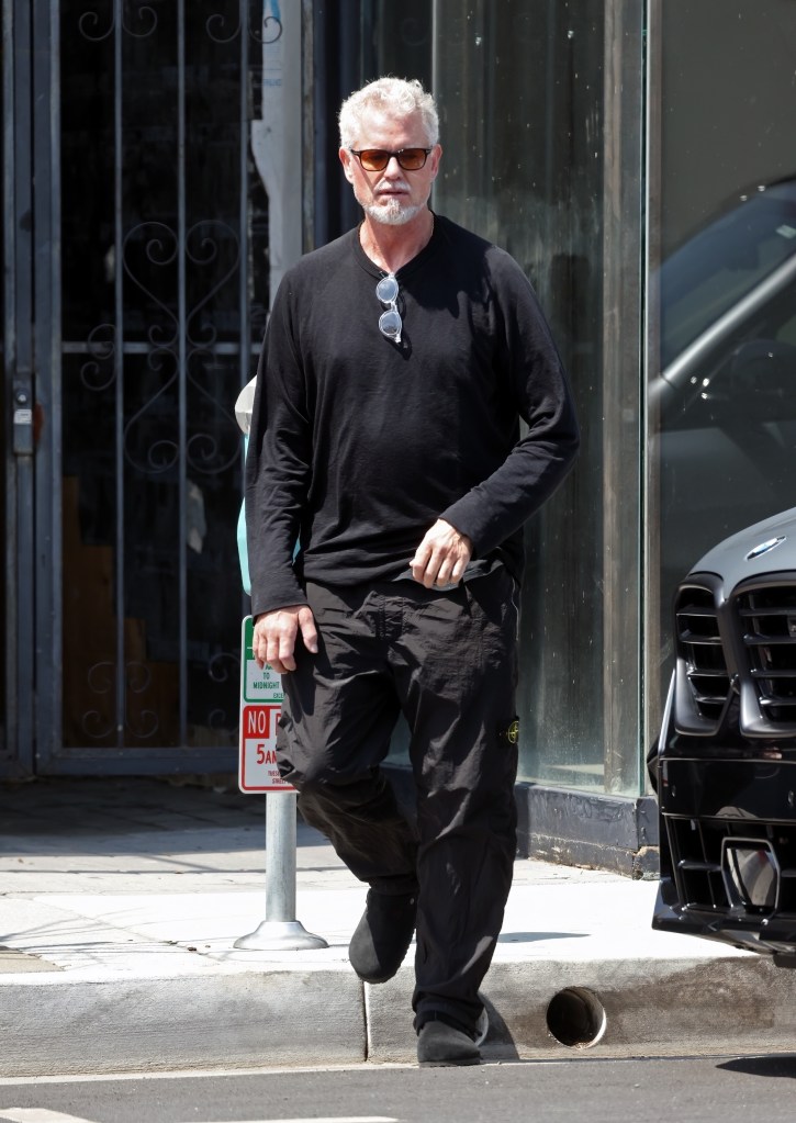 Eric Dane walking in Los Angeles.