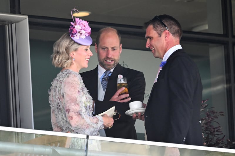 Prince William having a drink