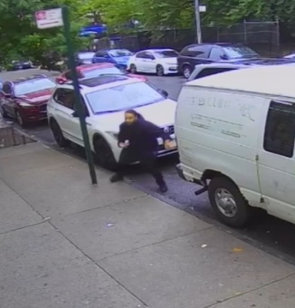 Surveillance image of Victor Bautista shooting.