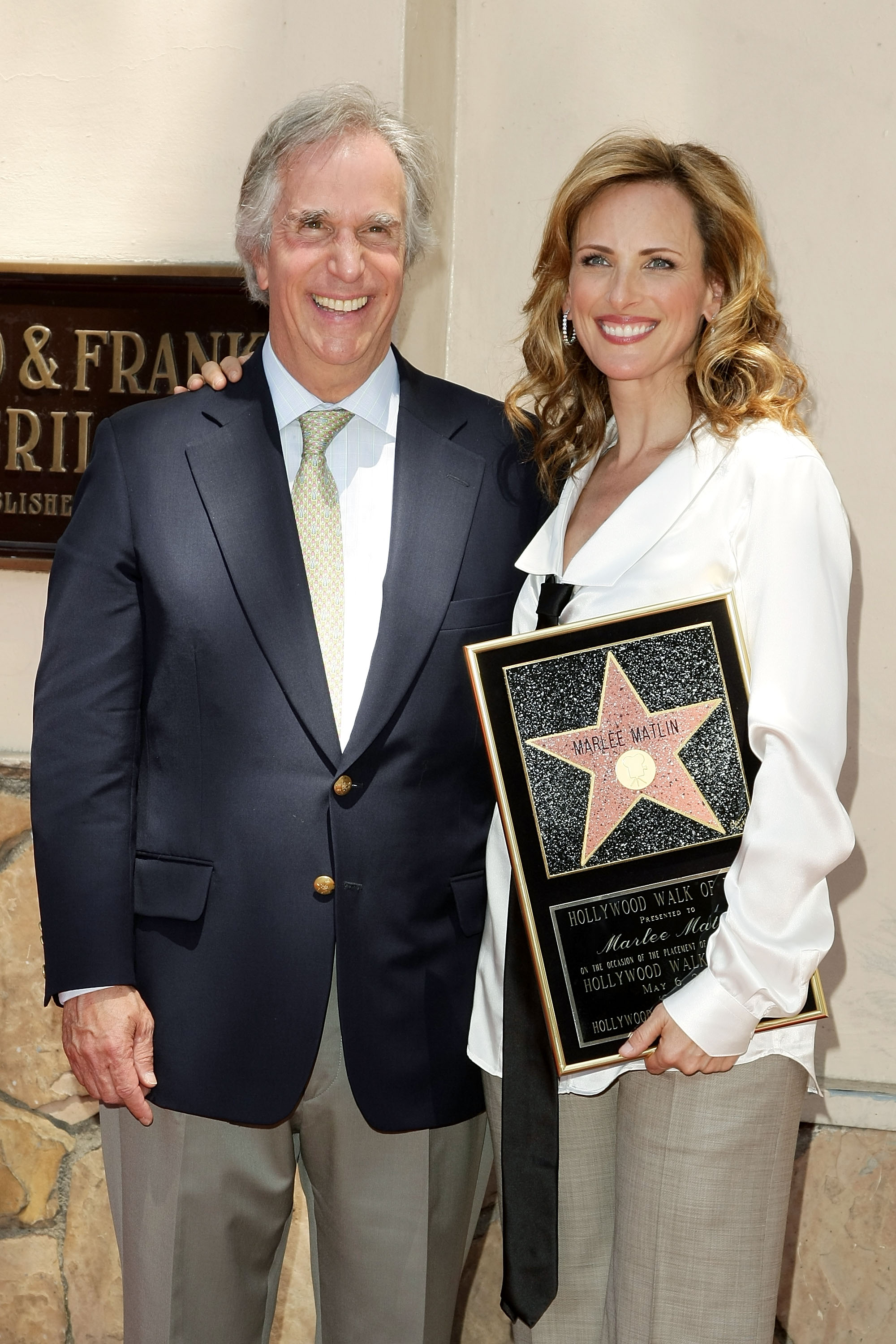 Henry Winkler and Marlee Matlin.
