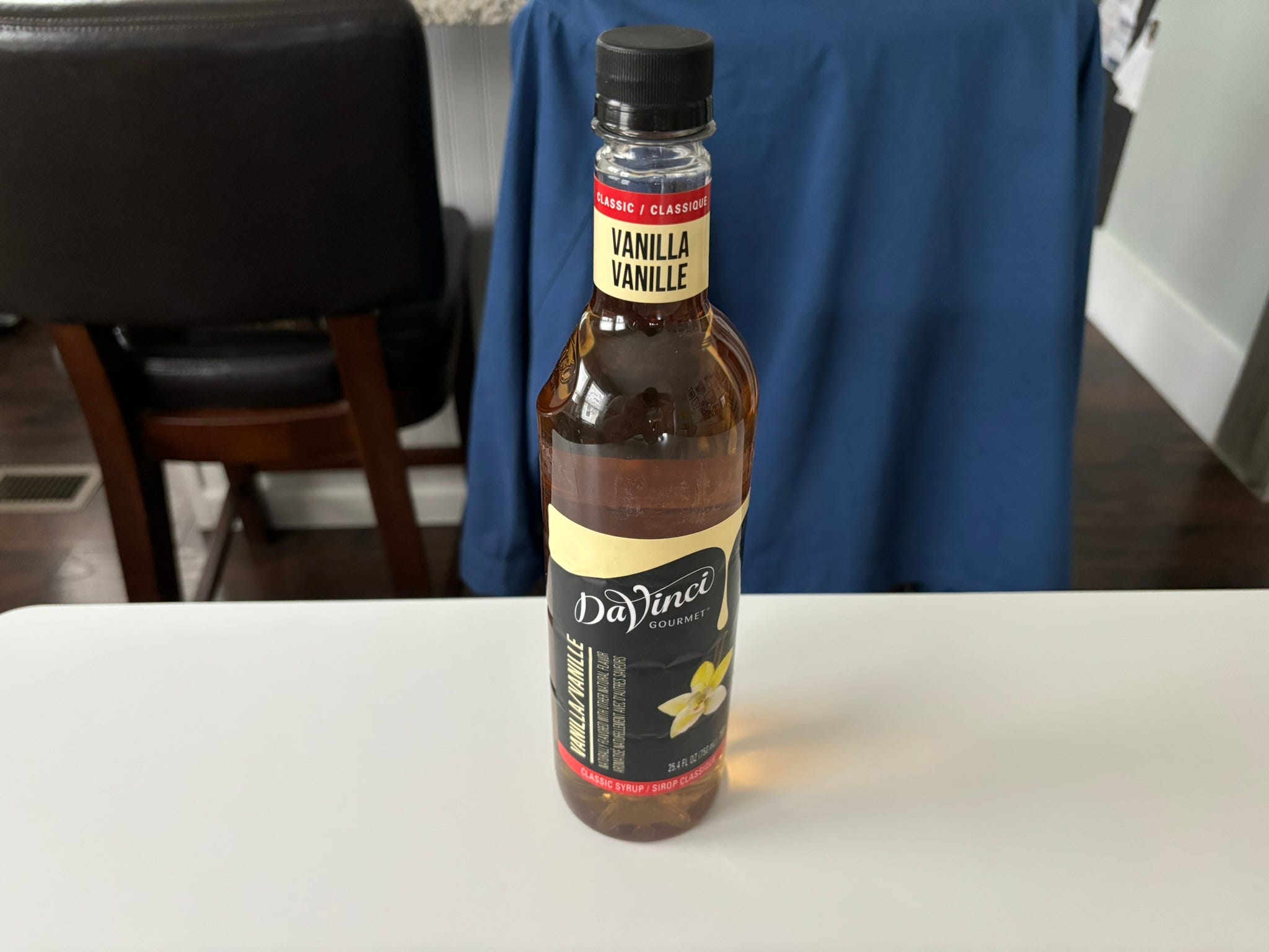DaVinci vanilla coffee syrup bottle