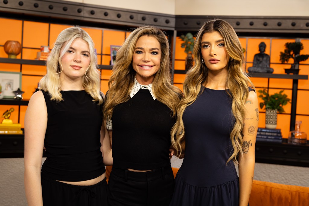 Sami and Lola Sheen with their mom, Denise Richards. 