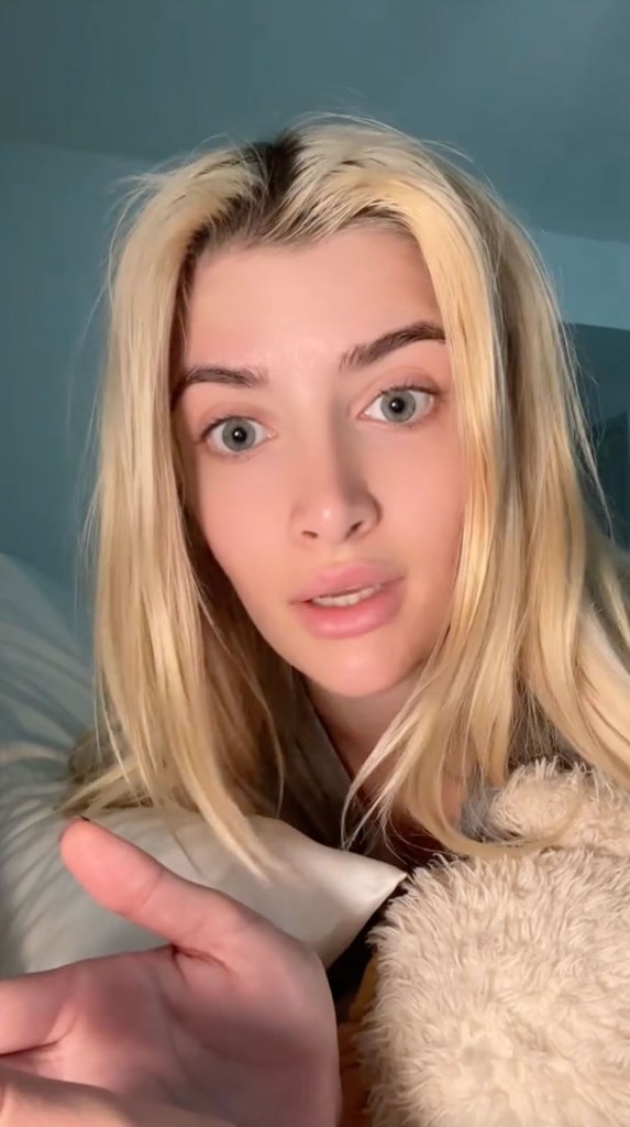Sami Sheen in a TikTok video posted Wednesday. 