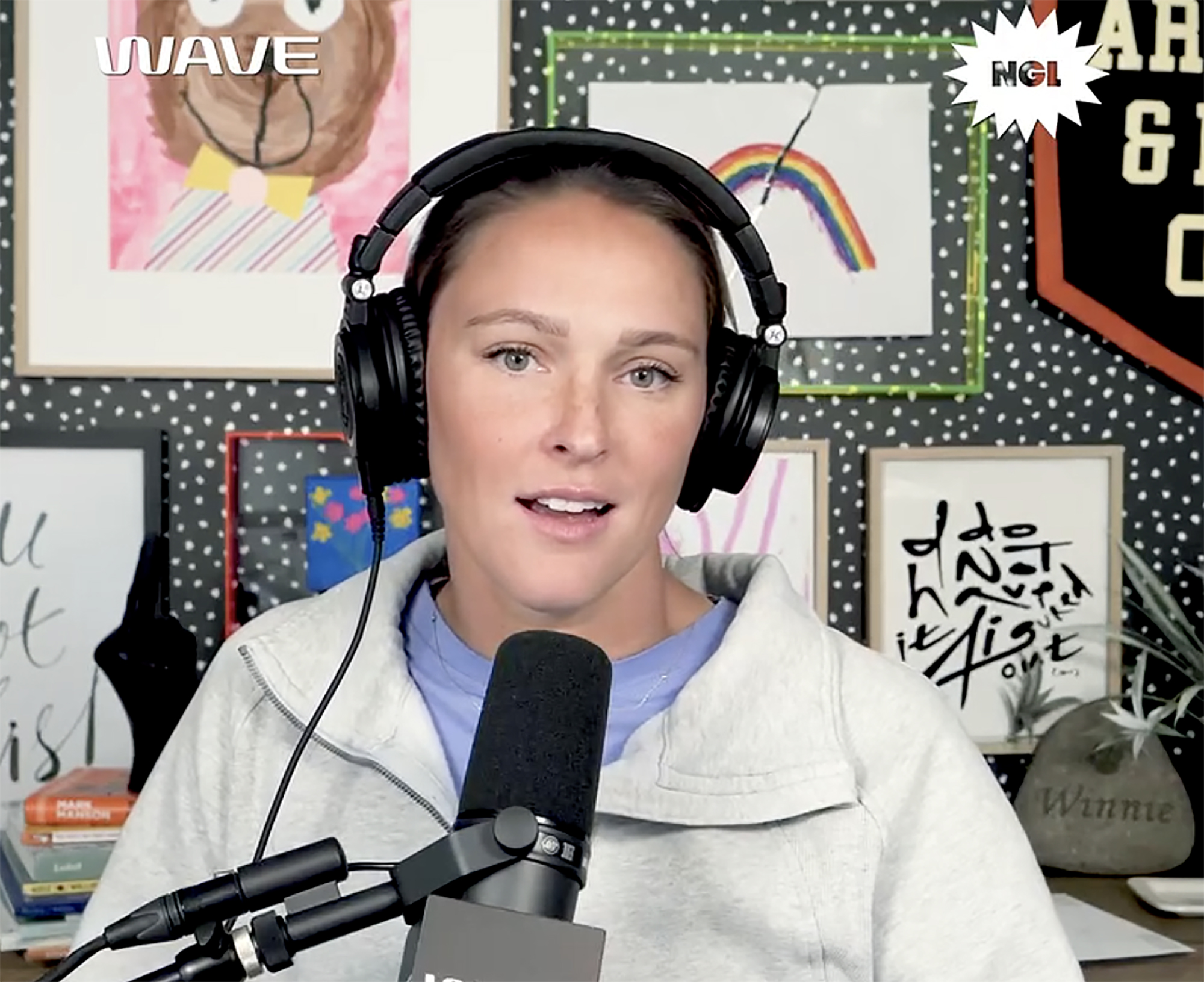 Kylie Kelce on her podcast