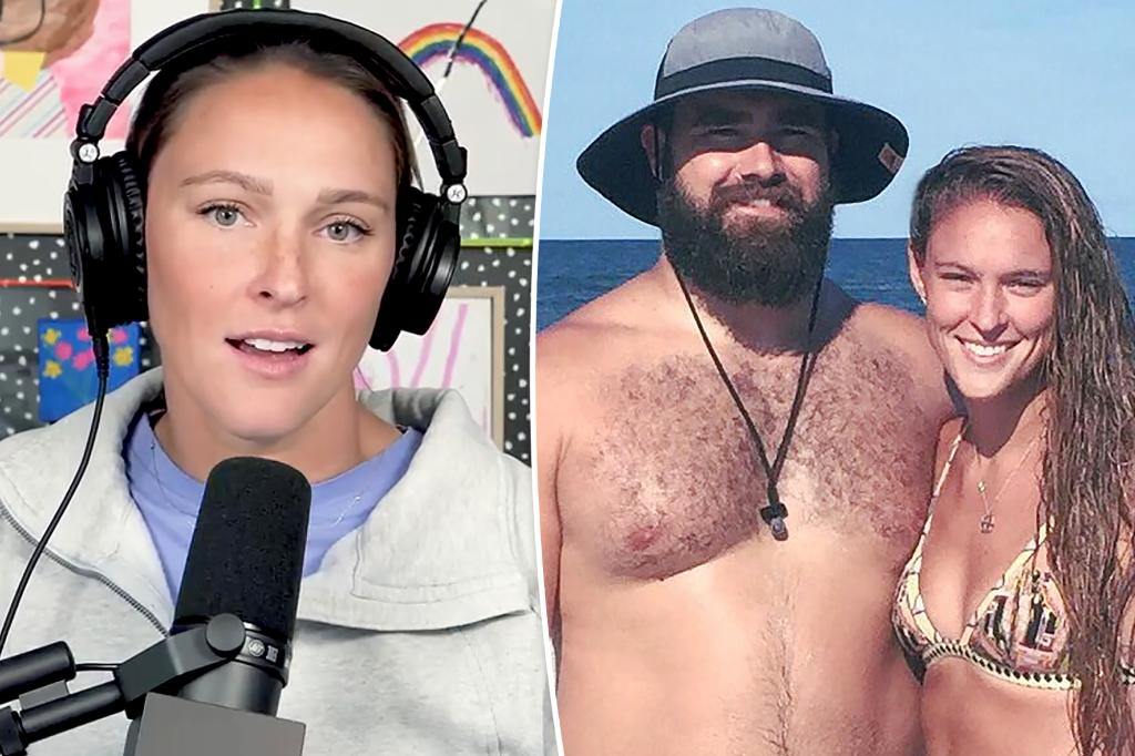Kylie Kelce scolds husband Jason’s ‘drooling’ fans: ‘Put your tongues back in your mouth’