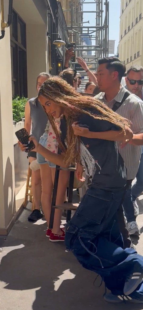 Blue Ivy in Paris June 18 with dad Jay-Z. 