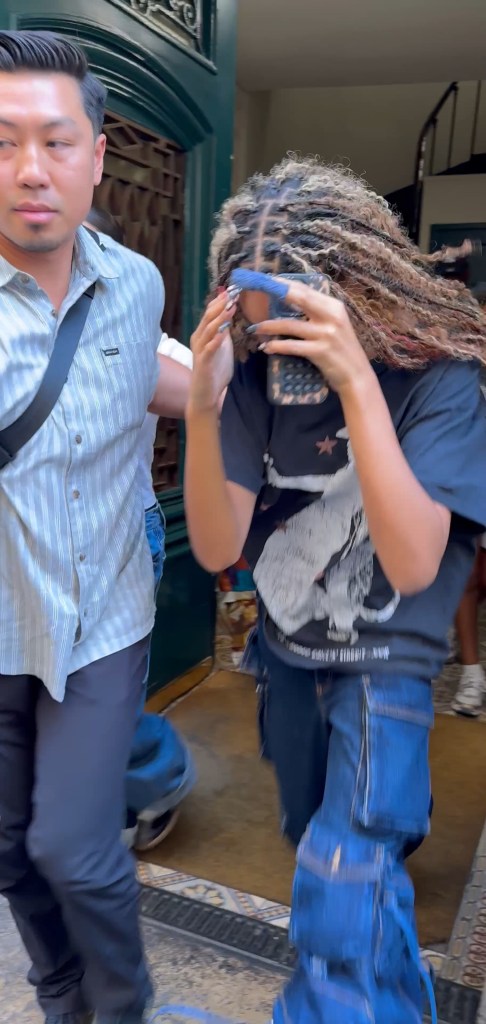 Blue Ivy in Paris June 18 with dad Jay-Z. 