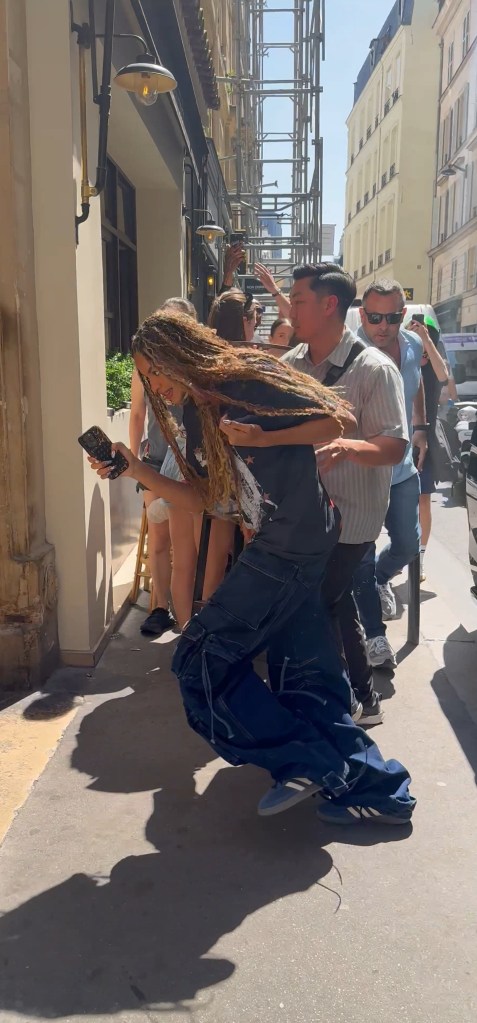 Blue Ivy in Paris June 18 with dad Jay-Z. 