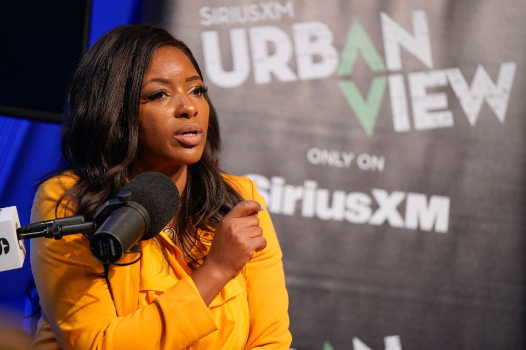Rep. Jasmine Crockett at a SiriusXM Town Hall.