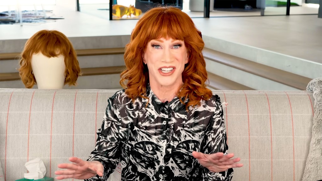 Kathy Griffin in a YouTube video posted Tuesday. 