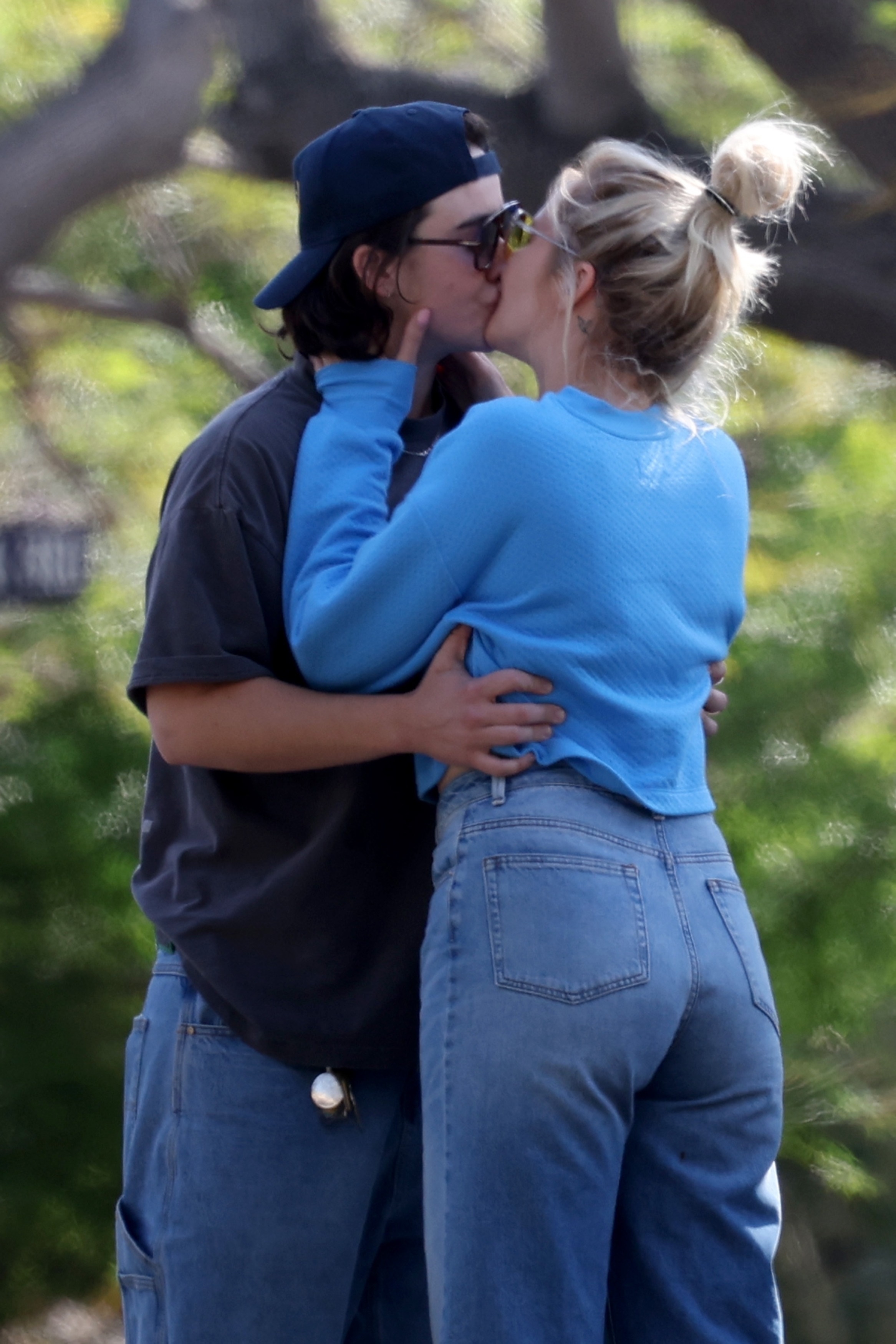 Anna Camp and her girlfriend, Jade Whipkey, kissing.