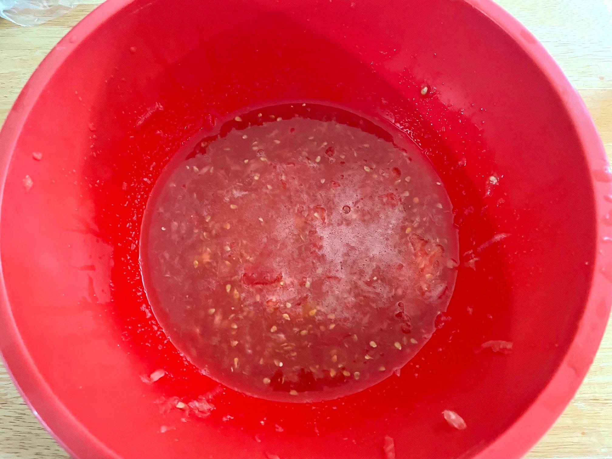 Tomato mixture for yemista sauce