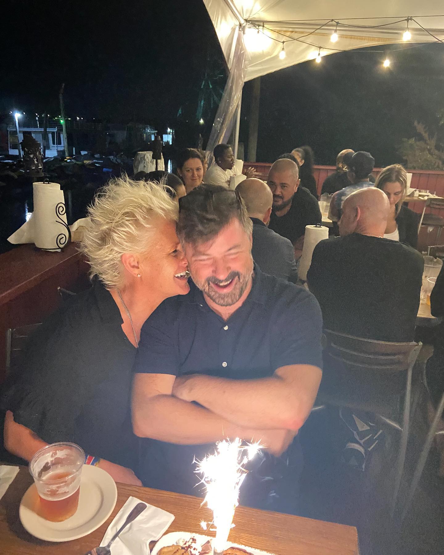 Anne Burrell and Stuart Claxton