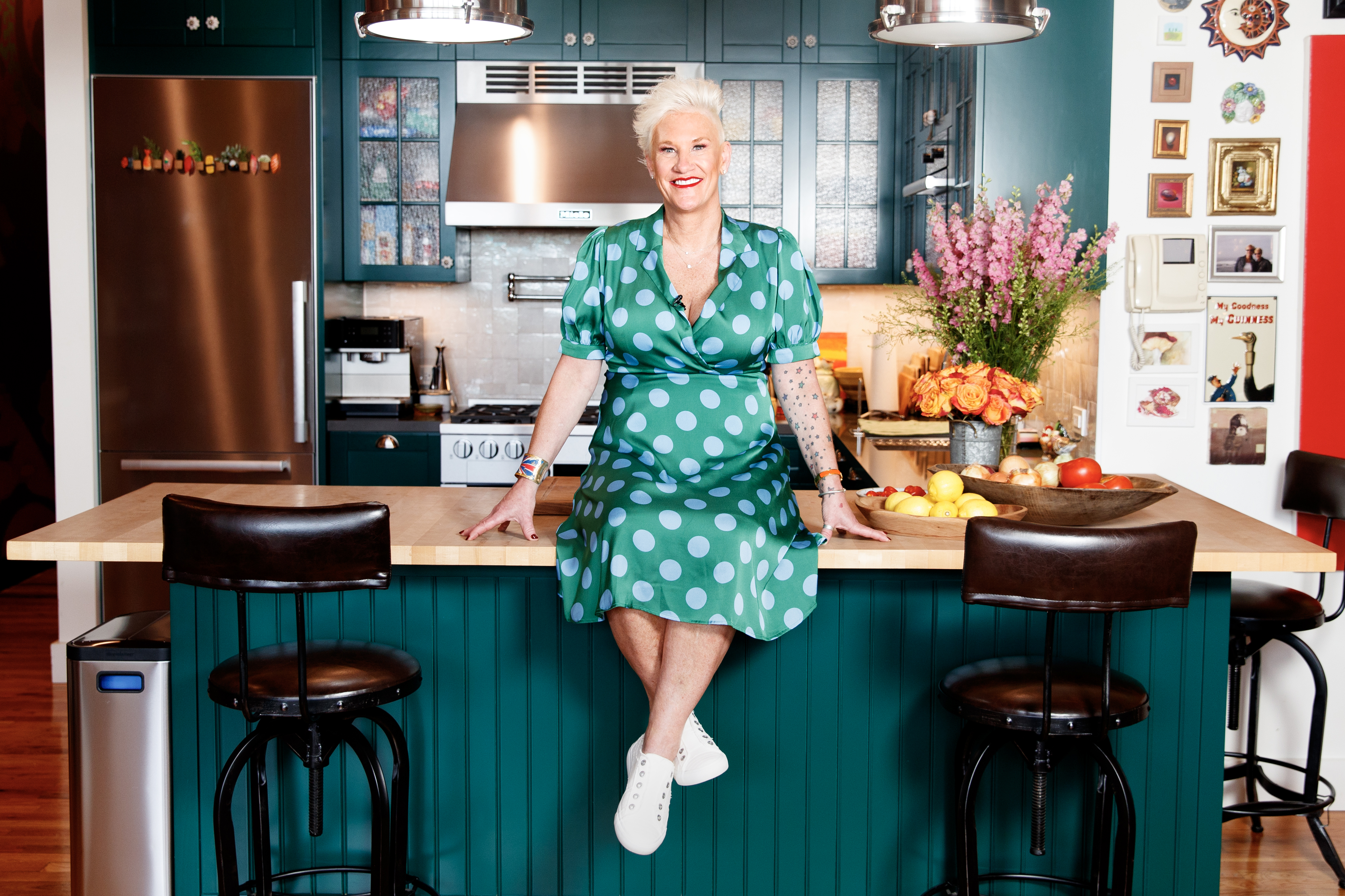 Anne Burrell in June 2024
