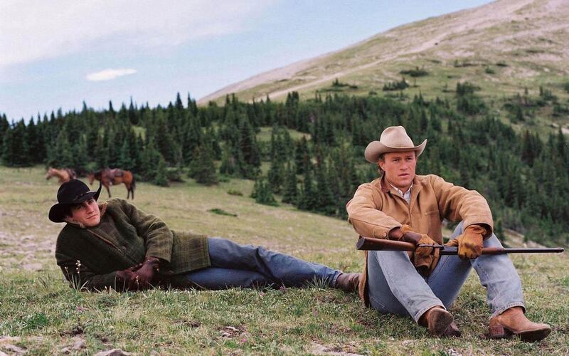 Jake Gyllenhaal and Heath Ledger in "Brokeback Mountain."