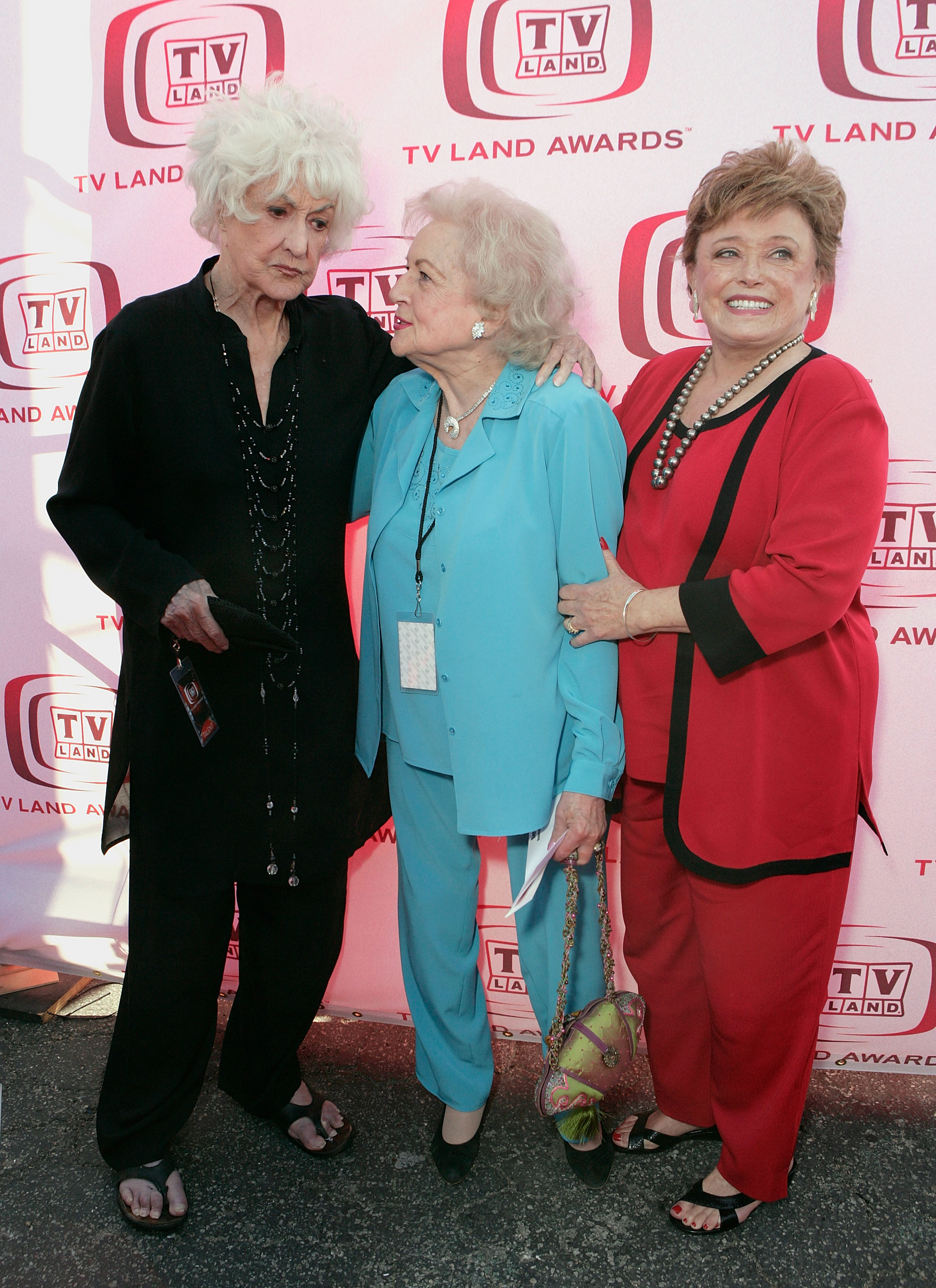 Actresses Beatrice Arthur, Rue McClanahan and Betty White.
