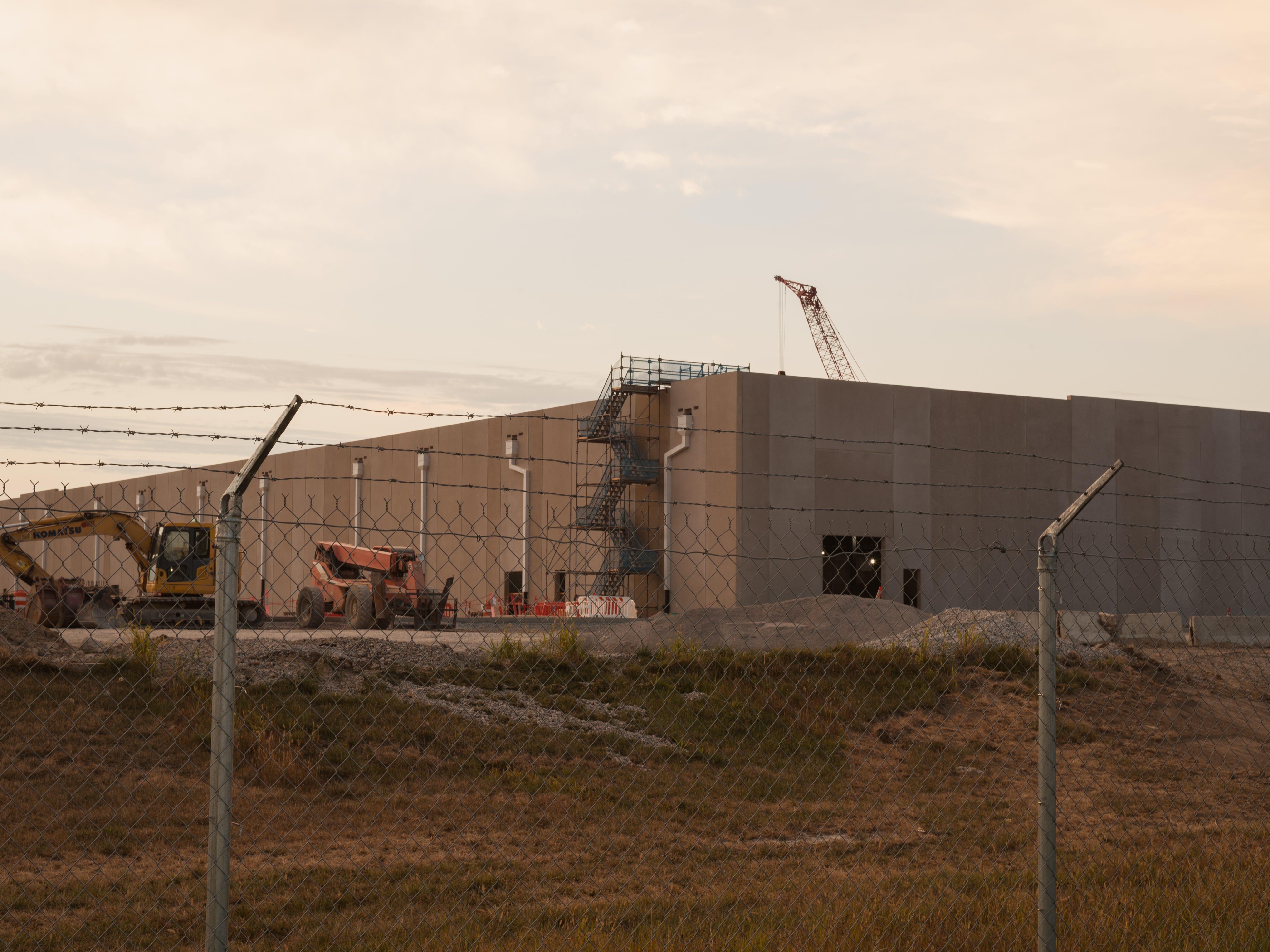 A data center under construction