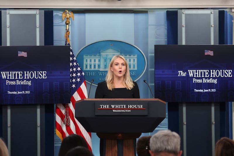 White House Press Secretary Karoline Leavitt announced the president would make a decision on Iran within two weeks on June 19, 2025.