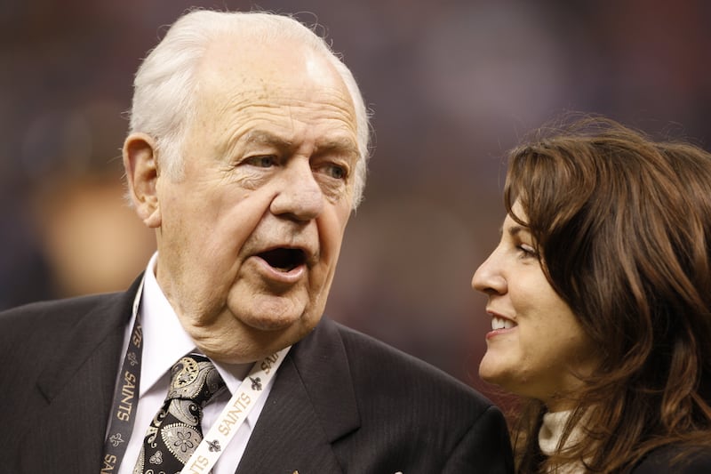 Tom Benson and granddaughter Rita Benson LeBlanc.
