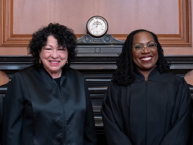 Sonia Sotomayor (L) and Ketanji Brown Jackson (R)