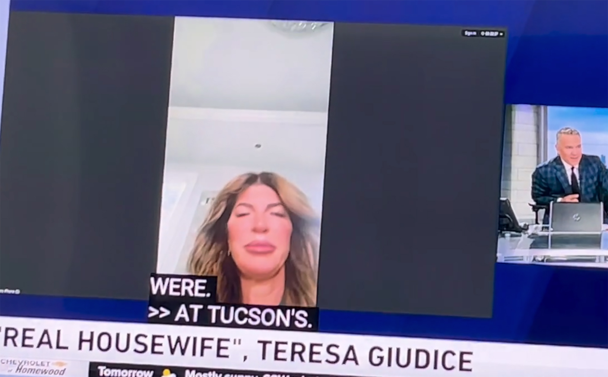Teresa Giudice on a Zoom call. 