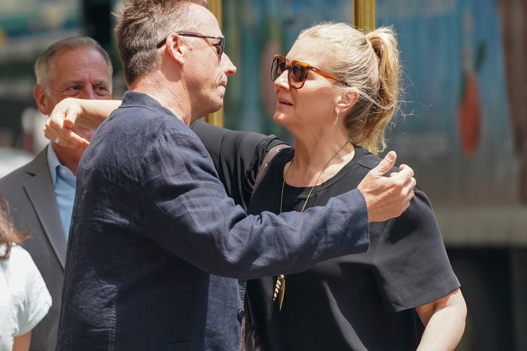 Amanda Freitag, Marc Murphy at anne burrell's wake