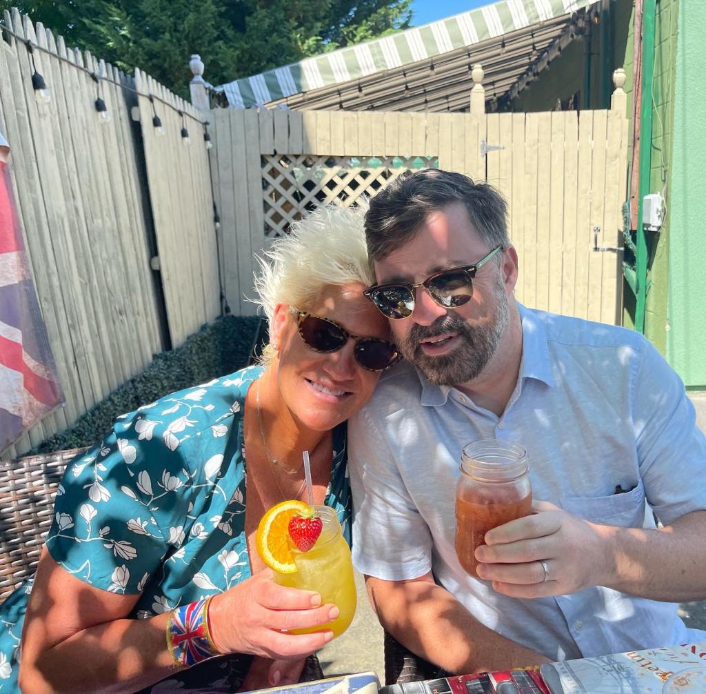 Anne Burrell and husband Stuart Claxton