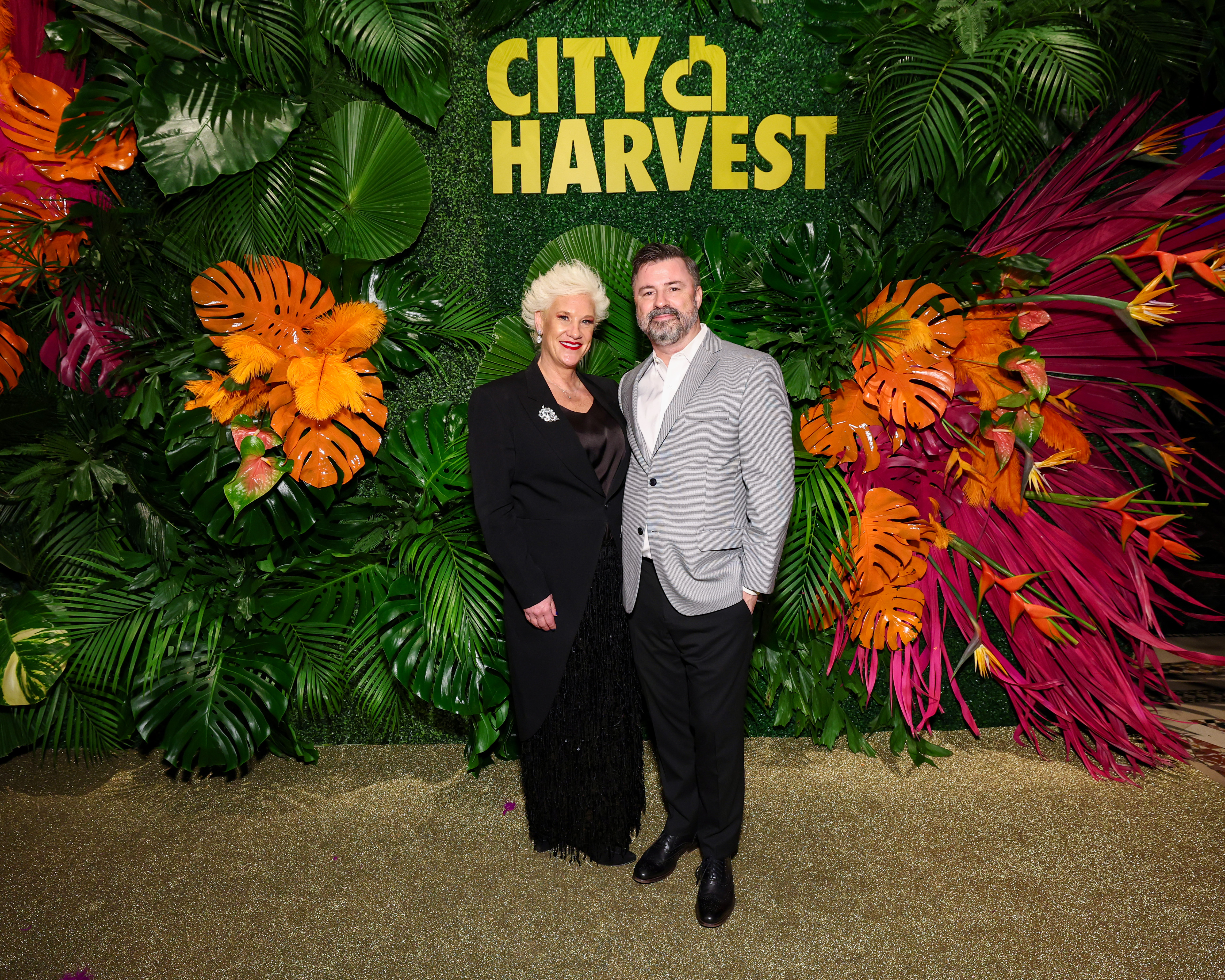 Stuart Claxton and Anne Burrell in New York in April 2025