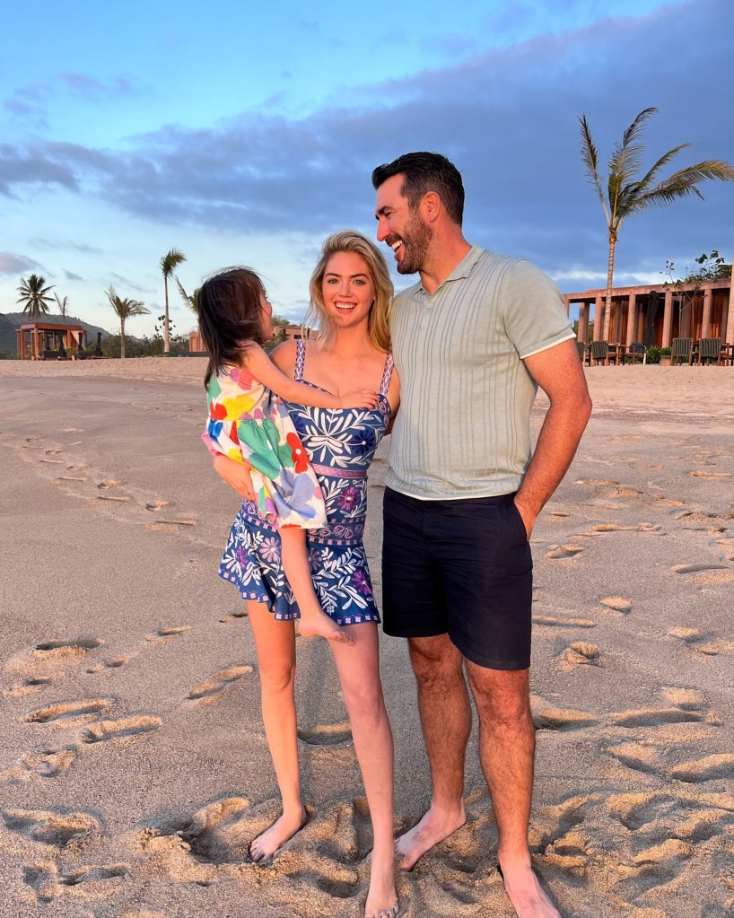 Kate Upton, Justin Verlander and daughter via Instagram