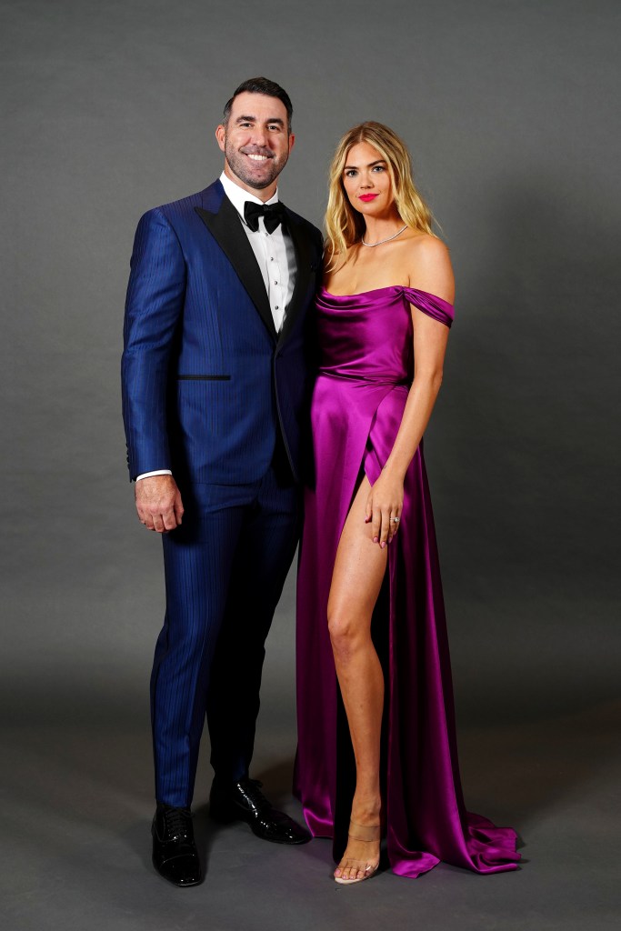 Kate Upton and Justin Verlander at January 2023 BBWAA Awards Dinner