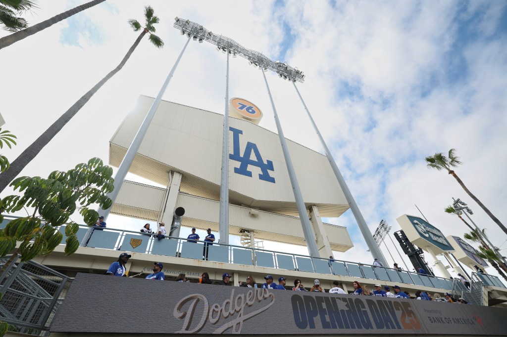 Los Angeles Dodgers Opening Day at Dodger Stadium.