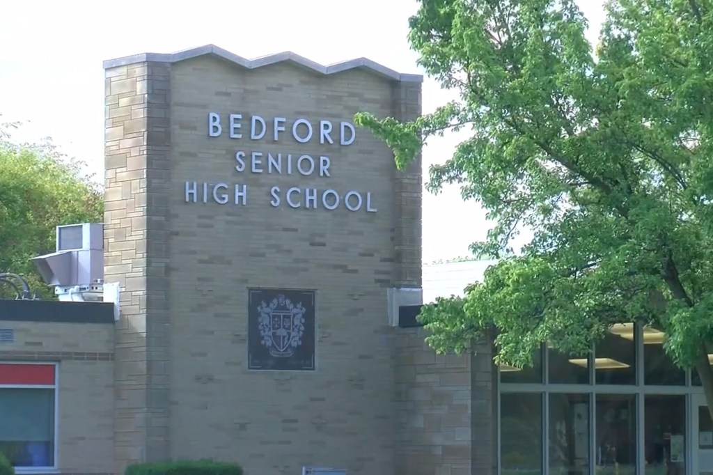 Bedford Senior High School building.