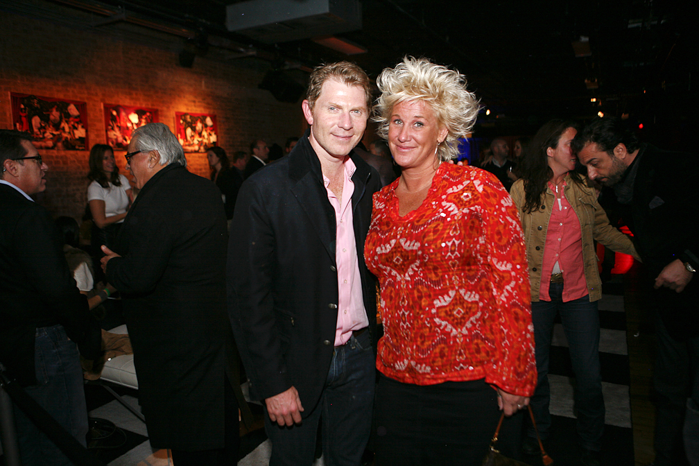 Bobby Flay and Anne Burrell. 