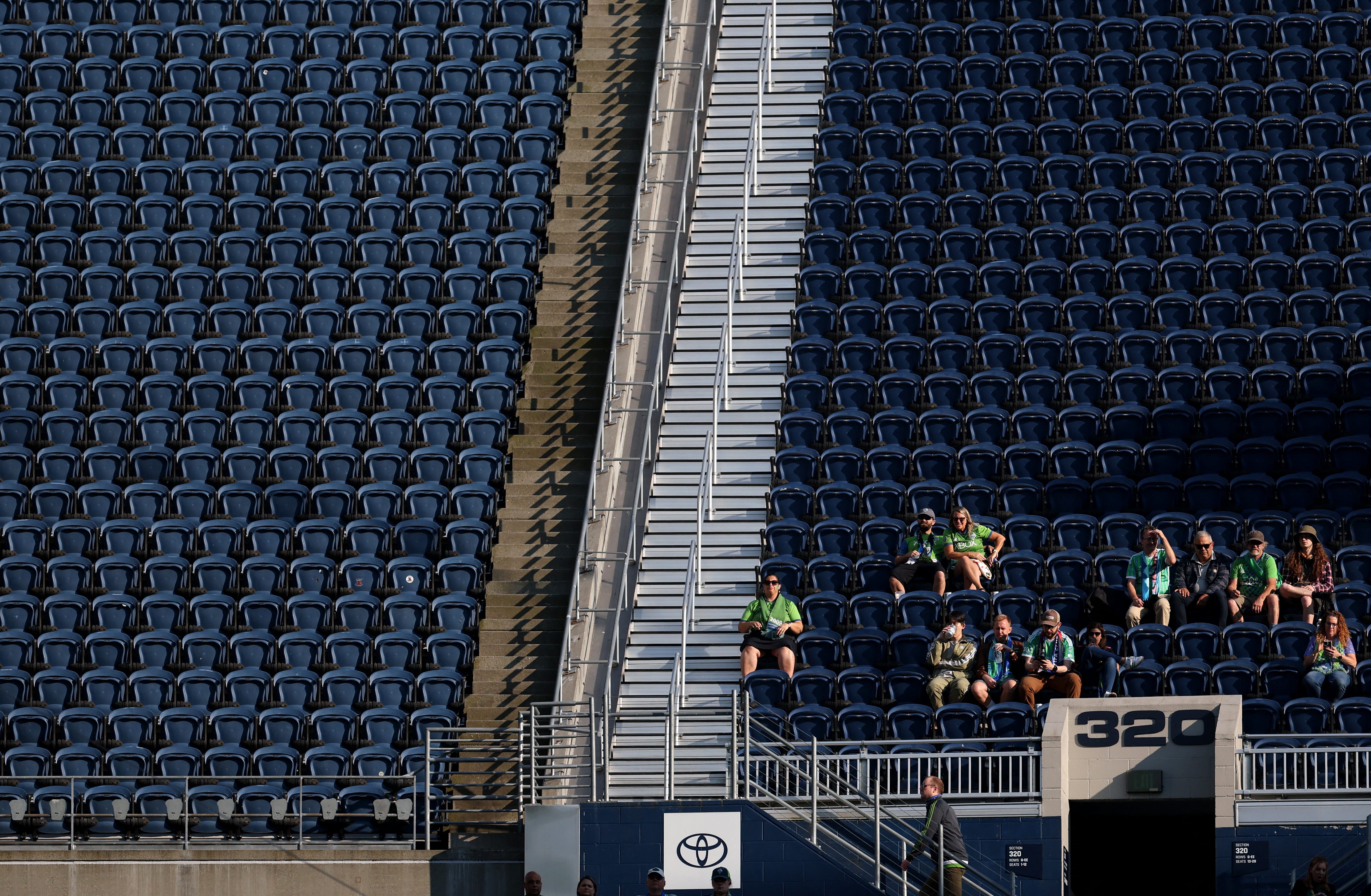 FIFA Club World Cup - Group B - Botafogo v Seattle Sounders FC - Lumen Field, Seattle, Washington, U.S. - June 15, 2025 Empty seats are pictured in the stands before the match.