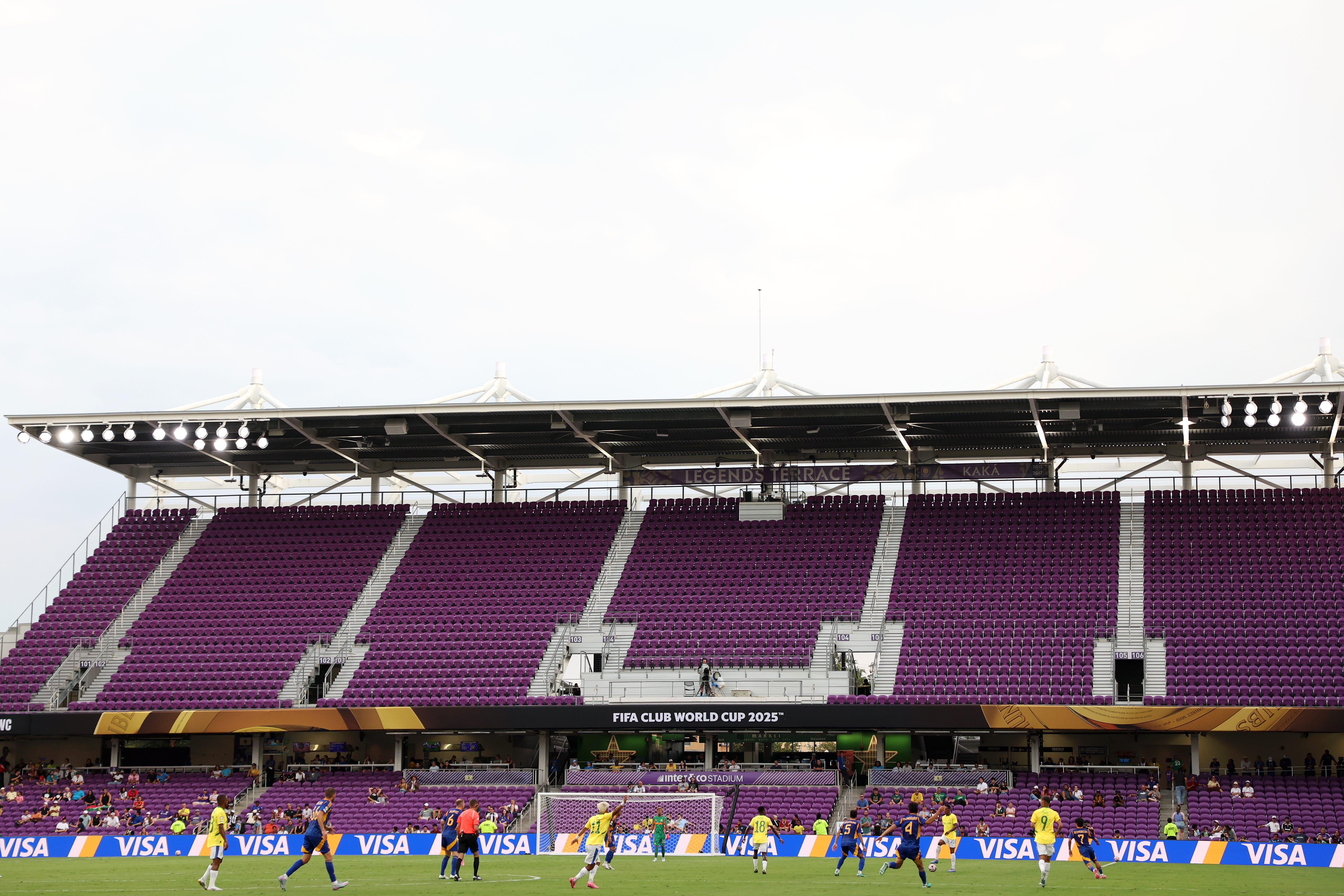 A view of empty stands during the FIFA Club World Cup 2025 group F match between Ulsan HD FC and Mamelodi Sundowns FC at Inter&Co Stadium on June 17, 2025 in Orlando, Florida.