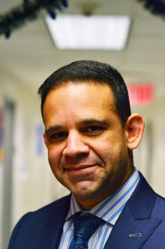 Hector Diaz, Queens HS for the Sciences at York College yearbook photo.