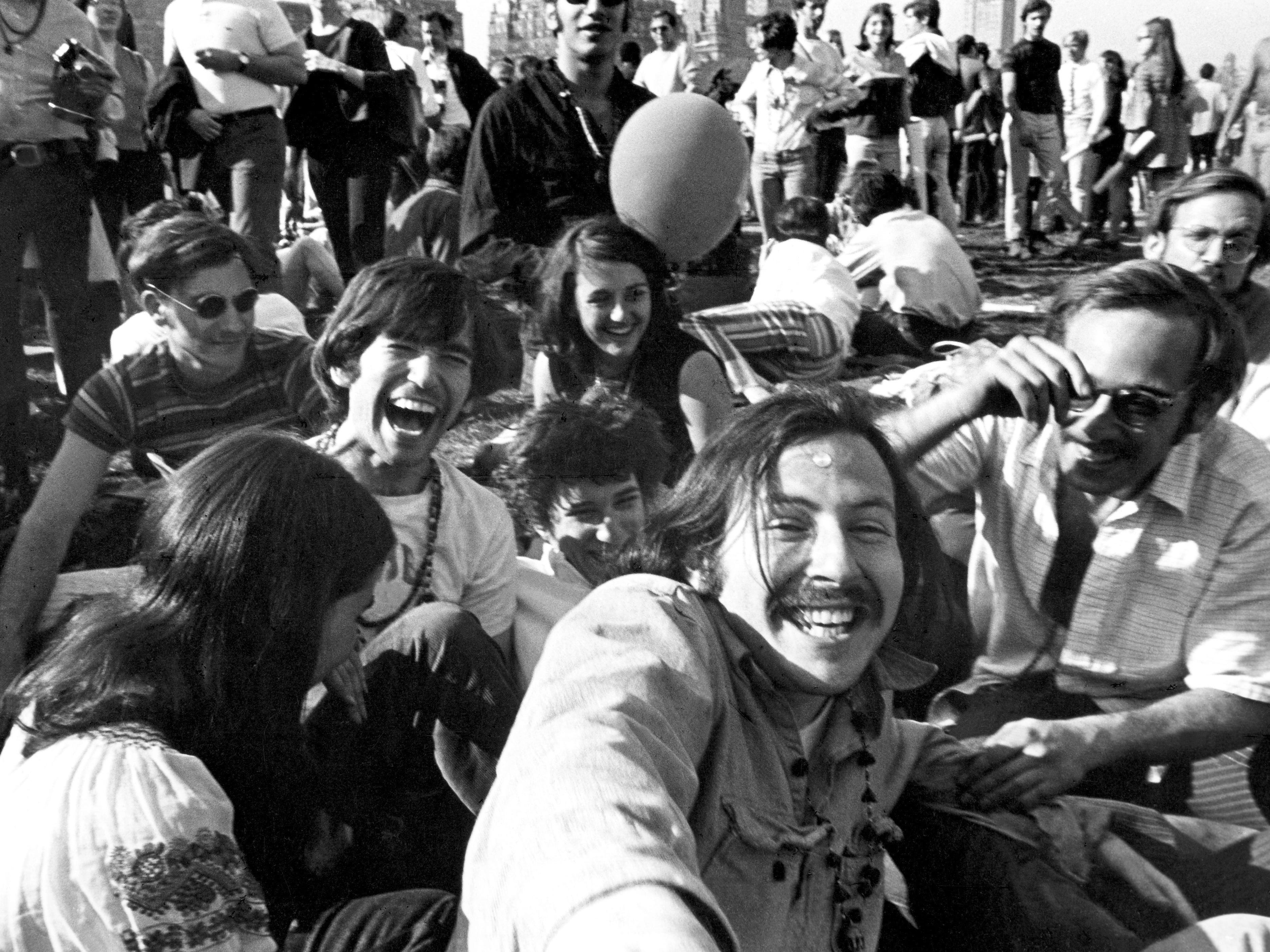 people gathering in the summer of love