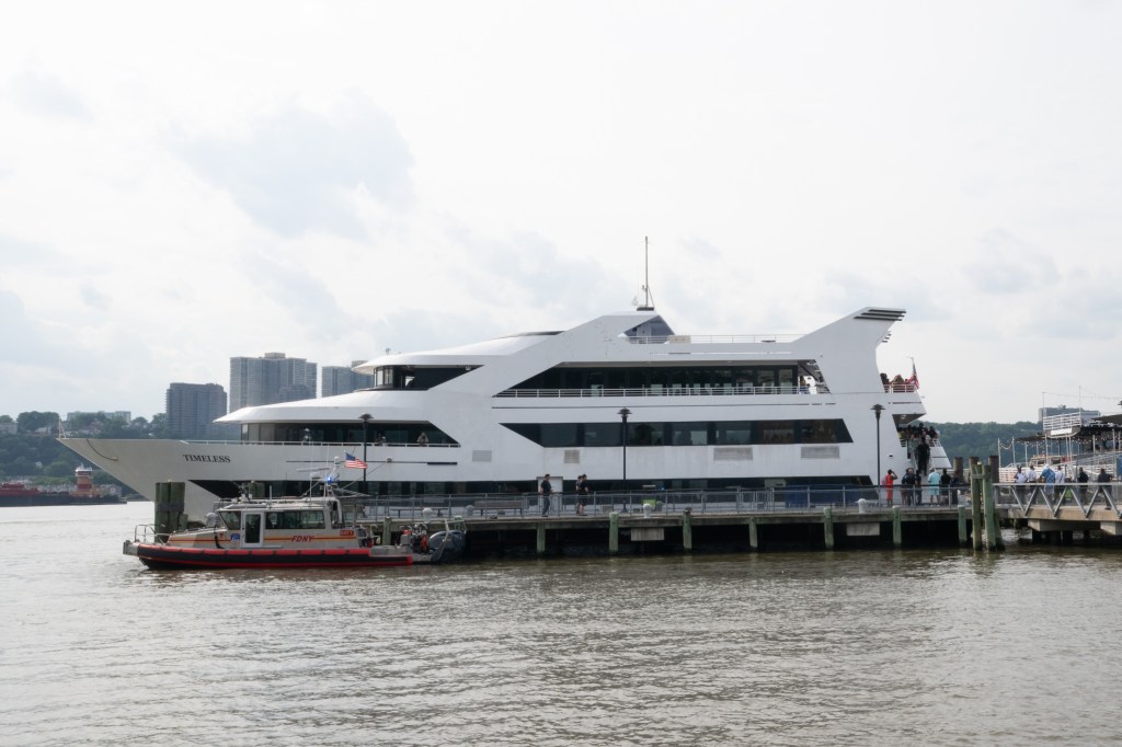 A boat carrying about 400 passengers crashed into a dock near 125th Street in Manhattan on June 21, 2025.