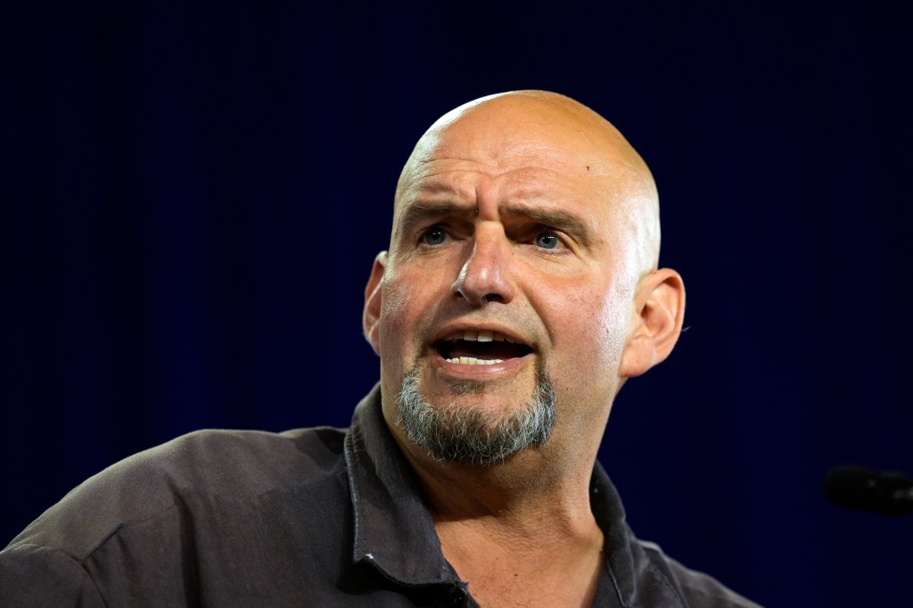 Senator John Fetterman speaking.