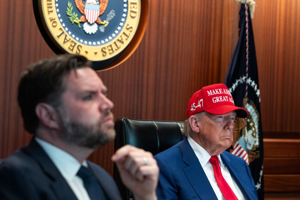 President Trump and senior officials in the Situation Room.